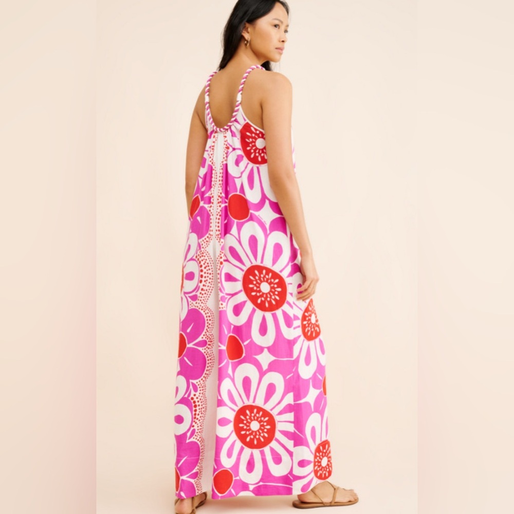 Farm Rio Vibrant Pink Floral jumpsuit